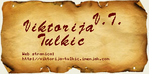 Viktorija Tulkić vizit kartica